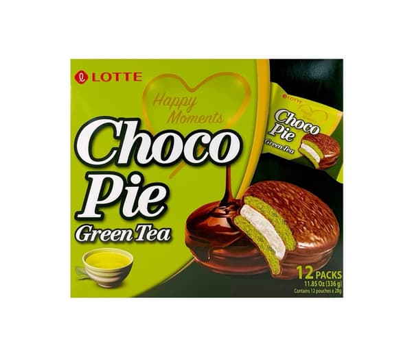 Kaka/Paj Med Kakao/Grönt Te Smak 336 g Lotte Korean