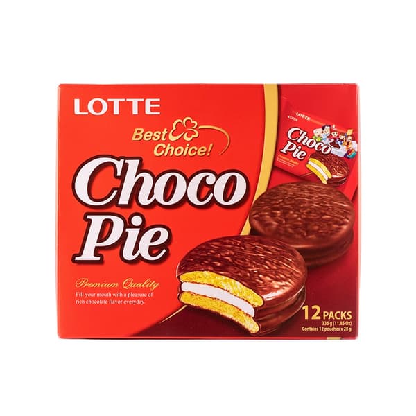 Kakor Chocklad Pie Original 336g Lotte Korean