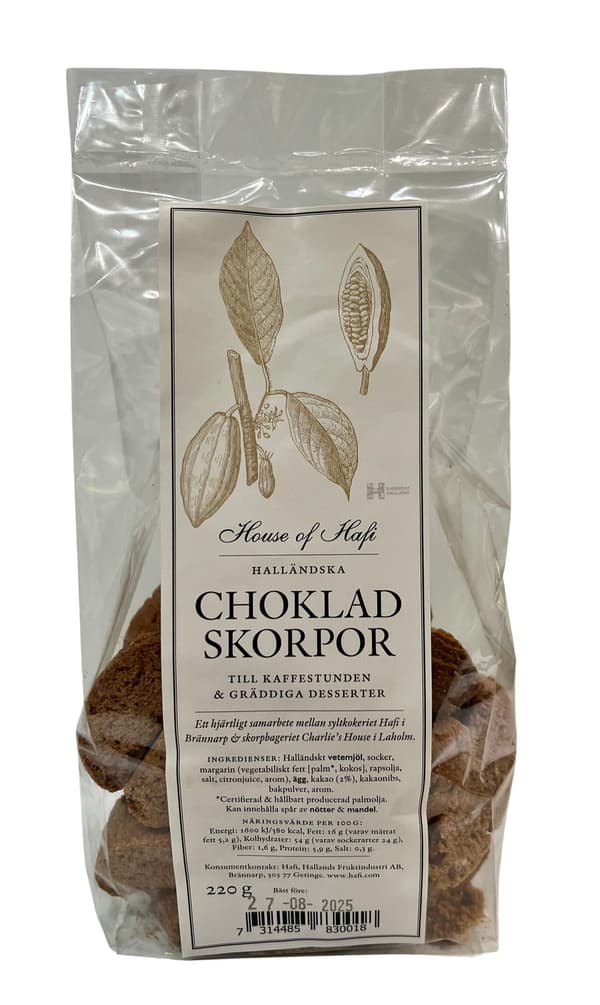 Chokladskorpor 220g