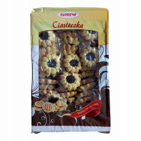 Rapeita keksejä hedelmätäytteellä Supreme 1kg Agatki