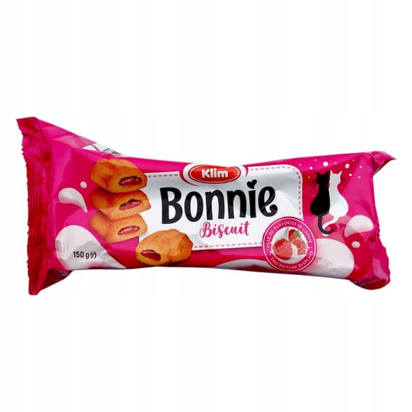 Bonnie KLIM murokeksi 150g vadelma-jogurttitäytteellä