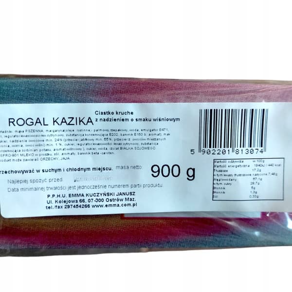 Murokeksi kirsikkatäytteellä 900g Rogal Kazika