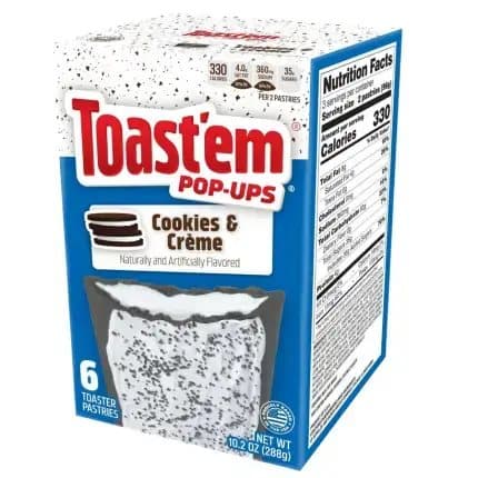 Toast'em Pop-Ups Frostade Kakor Grädde 288g