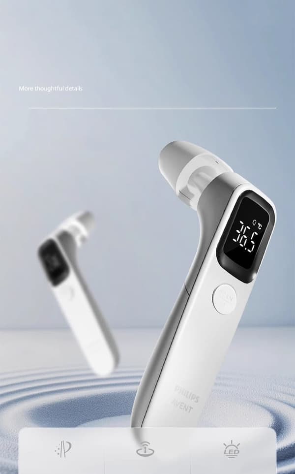 Philips Avent AET-R832 øre- og pandetermometer – infrarødt babytermometer til nøjagtig medicinsk hjemmebrug