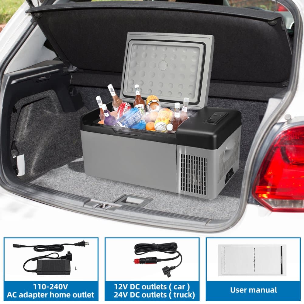 Hcalory 30 liters elektrisk kylbox 12V Bärbar Minikyl Bluetooth Frys