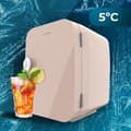 Miniatyrbild 3 av 5: Cecotec MiniCooling Río Cream 4 L mini fridge, 12 V-220 V operation, car and caravan compatible, cooling and heating function, temperature range 5-65