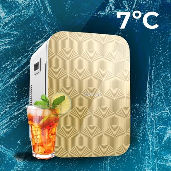 Cecotec MiniCooling Bahamas Pat 2 20 L mini fridge, 12 V-220 V operation, compatible with cars and caravans, cooling and heating function, 7-65 °C te