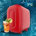 Miniatyrbild 3 av 3: Cecotec MiniCooling Bora Red 4 L mini fridge, 12 V-220 V operation, car and caravan compatible, cooling and heating function, temperature range 7-50