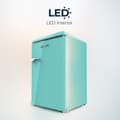 Miniatyrbild 5 av 5: Cecotec TT Origin Green mini retro refrigerator, class E, with 118L capacity, ICEBOX and LED inside.