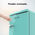 Miniatyrbild 2 av 5: Cecotec TT Origin Green mini retro refrigerator, class E, with 118L capacity, ICEBOX and LED inside.
