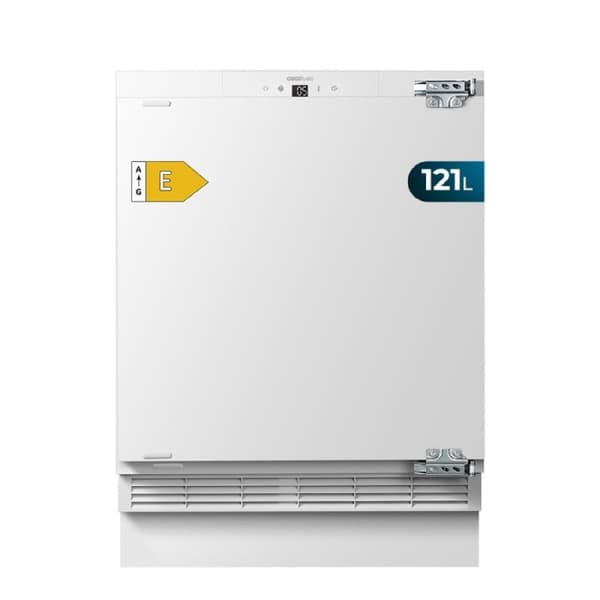 Cecotec Built-in 121-litre capacity fridge, class E and Fast Freezing function.