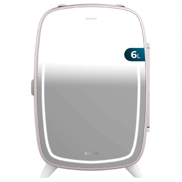 Cecotec 6 litre cosmetic fridge with mirror and led light