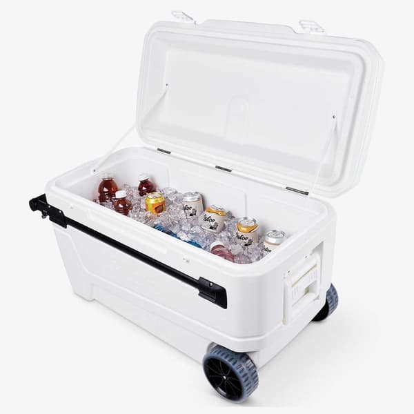 Igloo Coolers Pyörällinen Jäykkä Kannettava Jäähdytin Sunset Glide 104l Kirkas