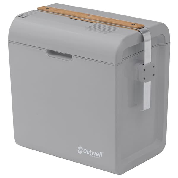 Outwell Stiv Bærbar Køler Ecolux 12v/230 24l Transparent Grå
