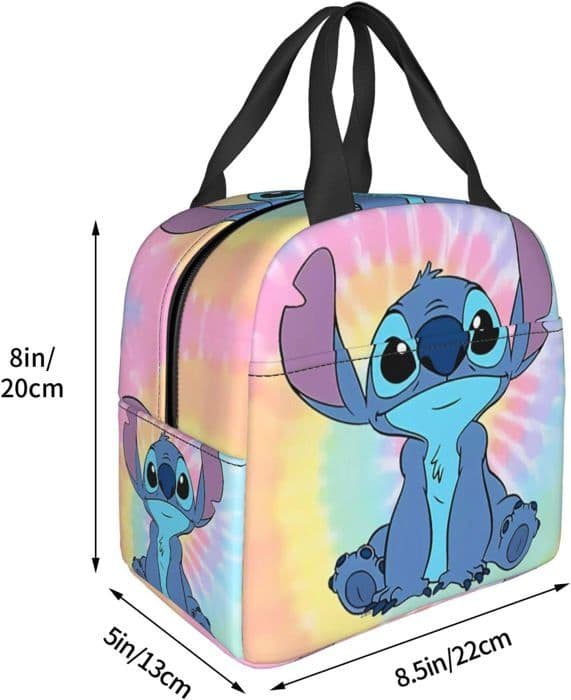 Stitch Återanvändbar isolerad matsäck för barn och vuxna för skola, picknick, arbete