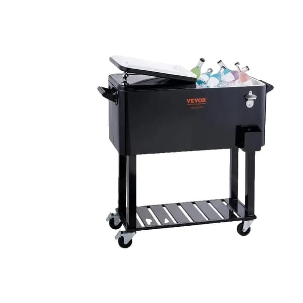 80QT Rullende Iskiste, Holdbar Konstruktion, Langvarig Isolering, Praktisk Mobilitet