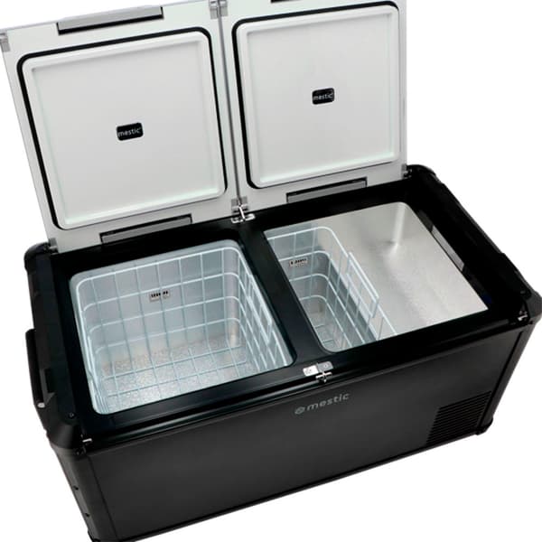 Mestic Mccp-75 Ac/dc Dual Zone Styv Bärbar Kylbox Durchsichtig