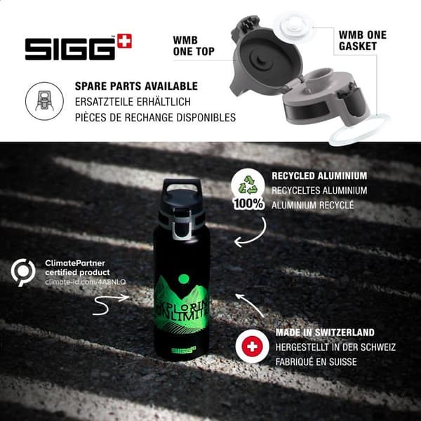 Kylare - isolerad väska - Sigg kylackumulator - 614659 - WMB One Pathfinder Black 1.0L