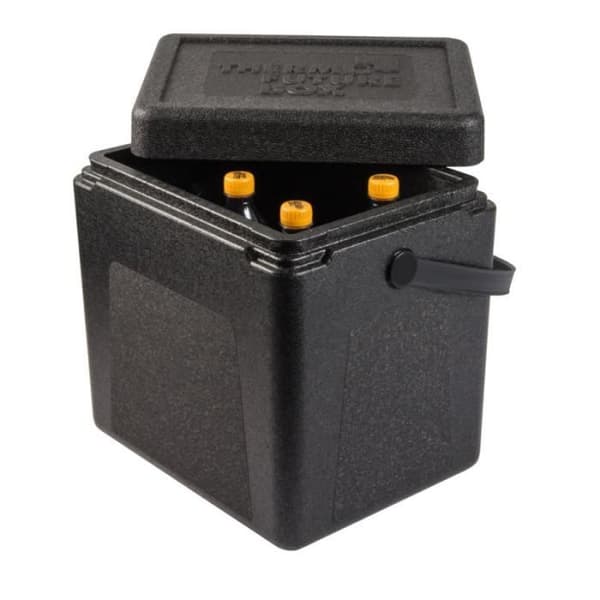 Isolerad shoppingbehållare 20 L Orange knapp - Termo Future Box