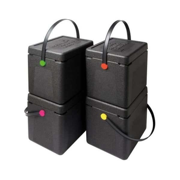 Isolerad shoppingbehållare 20 L Orange knapp - Termo Future Box