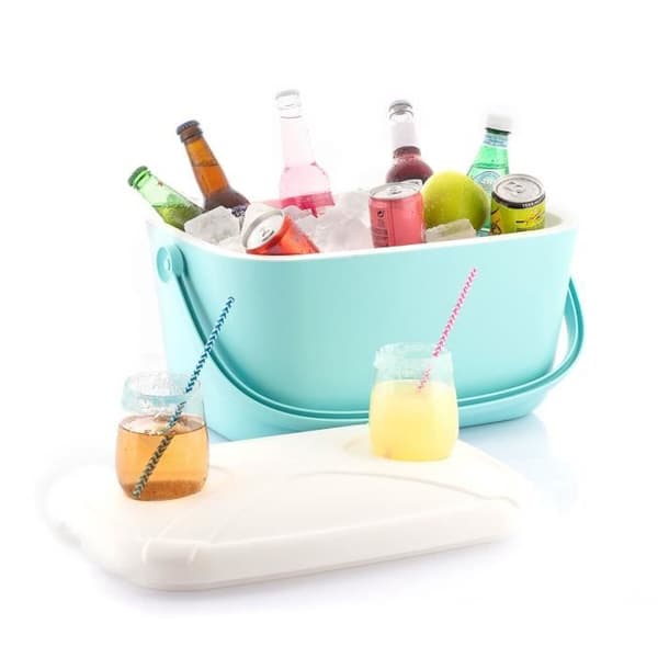 InnovaGoods 20L kylare Isolerad kylare med bärhandtag Bärbar kylare Multifunktionellt lock och mugghållare.