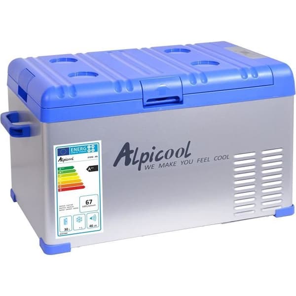 Compass 07090 ALPICOOL Kylbox med kompressor 30L 230-24-12 V vid 20 °C Blå