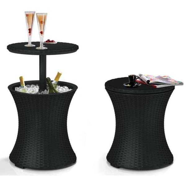 Kylare - Keter - Coolbar Pacific - 2-i-1 - Elegant rottinglook - Svart