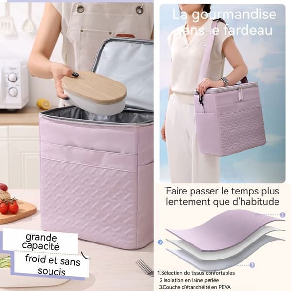 Bärbar isostripåse - TD® - 21 L - Tätt design - Termisk isolering - Flera fickor
