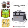 Miniatyrbild 3 av 4: TD® Isolerad förvaring Matförvaring Svalare Strandvandring Bärbar 30L Lunch Strand Picknick Camping BBQ