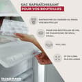 Miniatyrbild 3 av 6: Isothermisk påse för flaska - Fackelmann - 49397 - PVC - Gel - Röd/Blå/Transparent