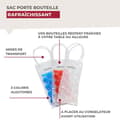 Miniatyrbild 5 av 6: Isothermisk påse för flaska - Fackelmann - 49397 - PVC - Gel - Röd/Blå/Transparent