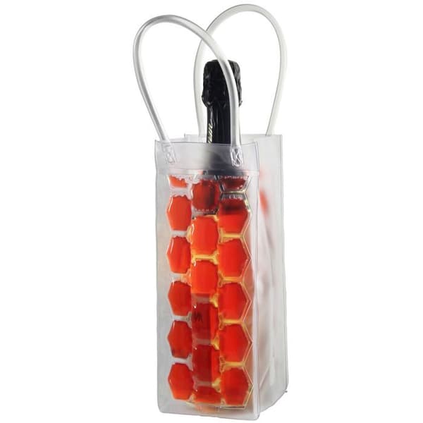 Isothermisk påse för flaska - Fackelmann - 49397 - PVC - Gel - Röd/Blå/Transparent