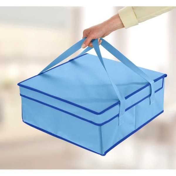 Isolerad bärväska - Ej specificerat - 38 x 17 x 38 cm - Blå färg - Pålitlig väska för känslig mat