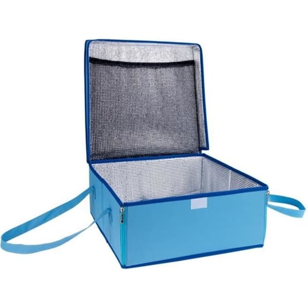 Isolerad bärväska - Ej specificerat - 38 x 17 x 38 cm - Blå färg - Pålitlig väska för känslig mat