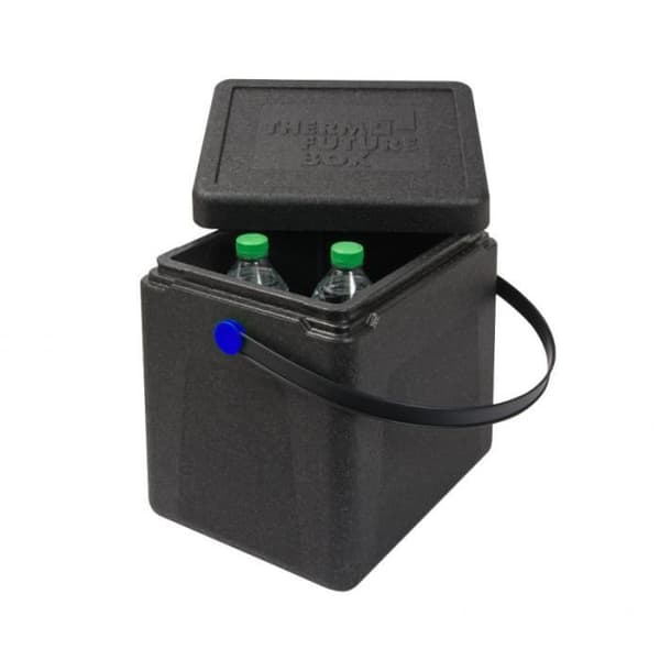 Isolerad blå knapp shoppingbehållare 20L - Termo Future Box