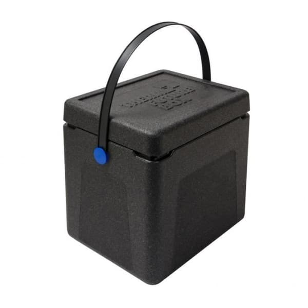 Isolerad blå knapp shoppingbehållare 20L - Termo Future Box