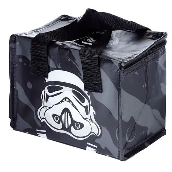 Shepperton Design Studios RPET den ursprungliga stormtrooper Puckator plastisolerad matkasse - svart/vit - 16x21x14 cm