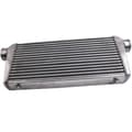 Miniatyrbild 1 av 2: Turbo Intercooler, 600x300x76 mm, Rör- och Flänsdesign,Silver