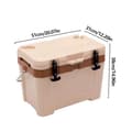 Miniatyrbillede 2 af 2: Isoleret isterningeboks, holdbart PP-materiale, rigelig opbevaringsplads,Beige