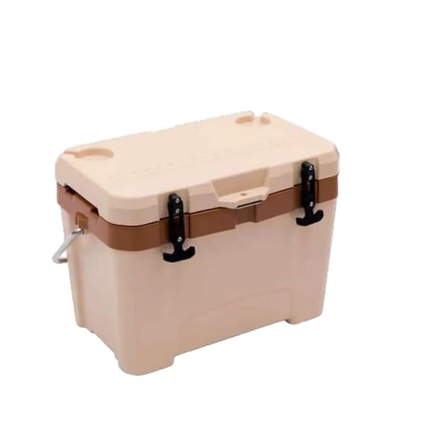 Isoleret isterningeboks, holdbart PP-materiale, rigelig opbevaringsplads,Beige