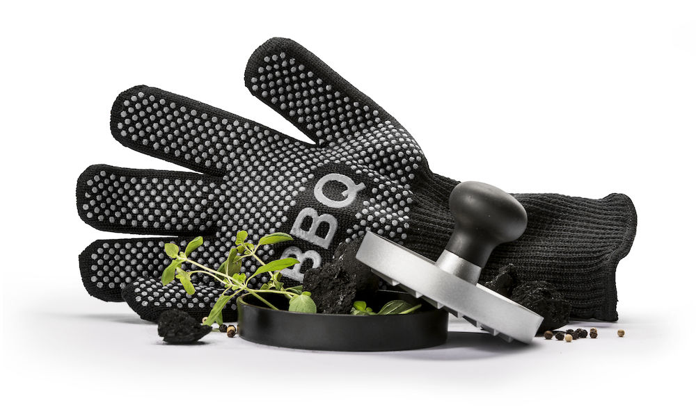 Grillset Hamburgerpress och grillvante Sagaform