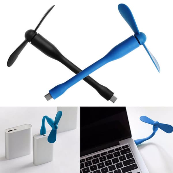 Svalka dig med Mobilfläkt USB-C i sommarvärmen