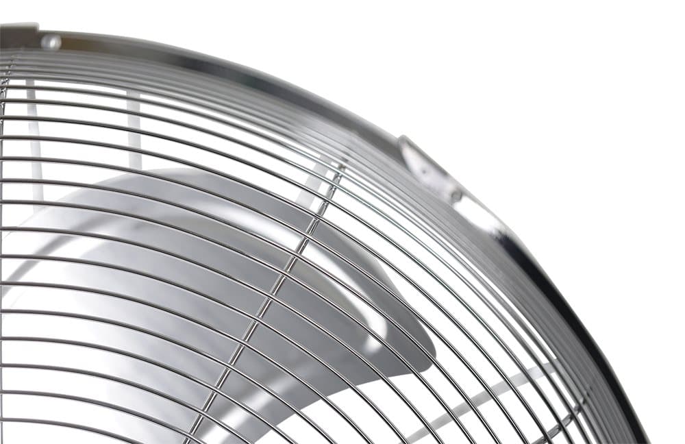 NORDIC HOME 45 cm metal floor/table stand fan, chrome