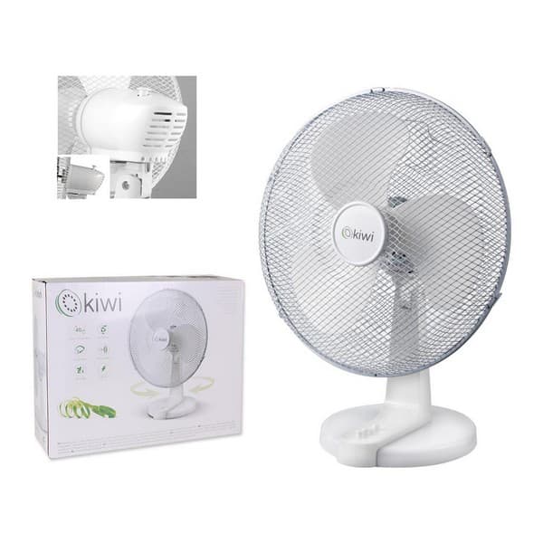 Bordsfläkt Kiwi KFAN-7615 Ø 40 cm 45W Vit