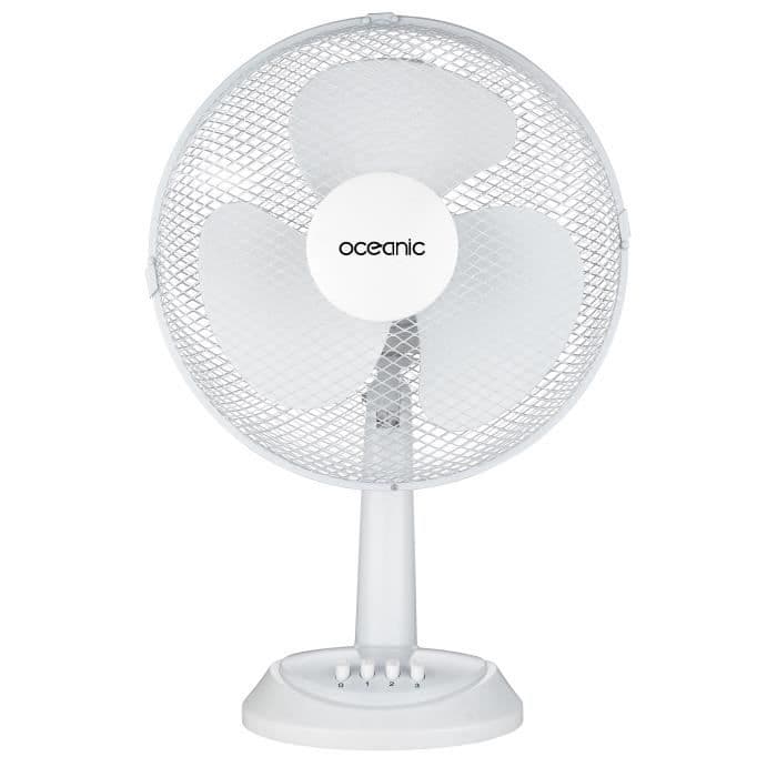 OCEANIC Bordvifte - 35 watt - Diameter 30 cm - 2 hastigheder - Oscillerende - Hvid