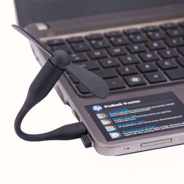 Flexibel USB-fläkt - Svart