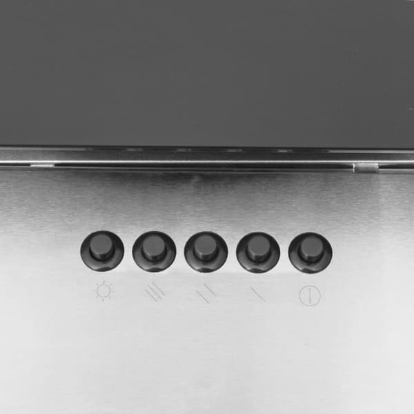 vidaXL Köksfläkt 90 cm rostfritt stål och härdat glas silver