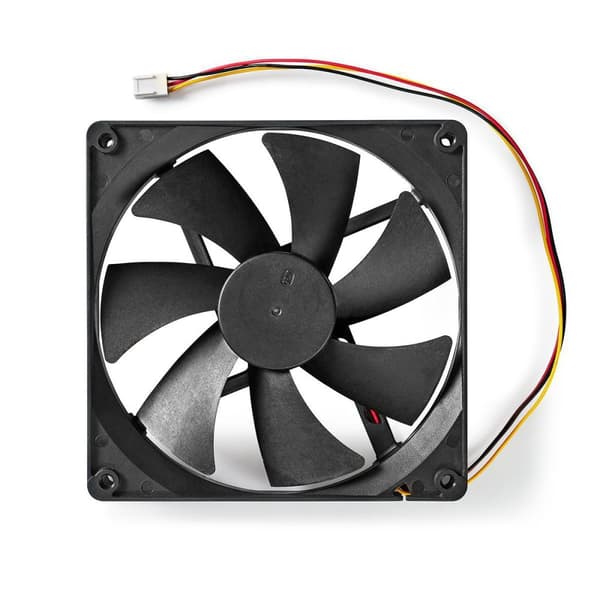 Nedis DC-ventilator | DC | Ventilatorstørrelse: 140 mm | 3-Pin | 24.9 dBA | Sort