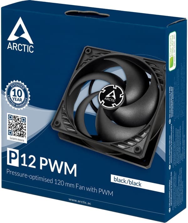 ARCTIC P12 PWM Datorväska Fan 12 cm Svart
