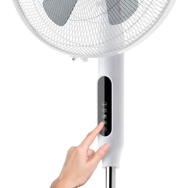 BLACK+DECKER Pedestal Tuuletin LED 5 Lapaa Valkoinen